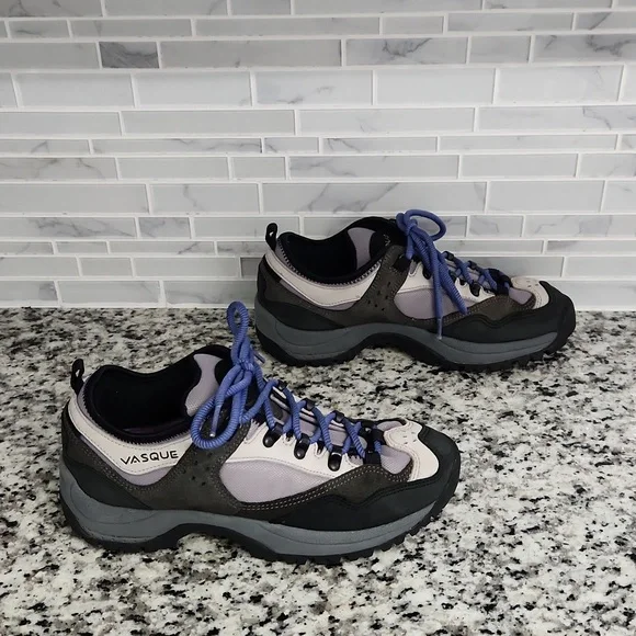 Women's Gray & Black Vasque Ankle Hiking Boots / Trail Running Shoes sz 8.5 - Picture 3 of 6